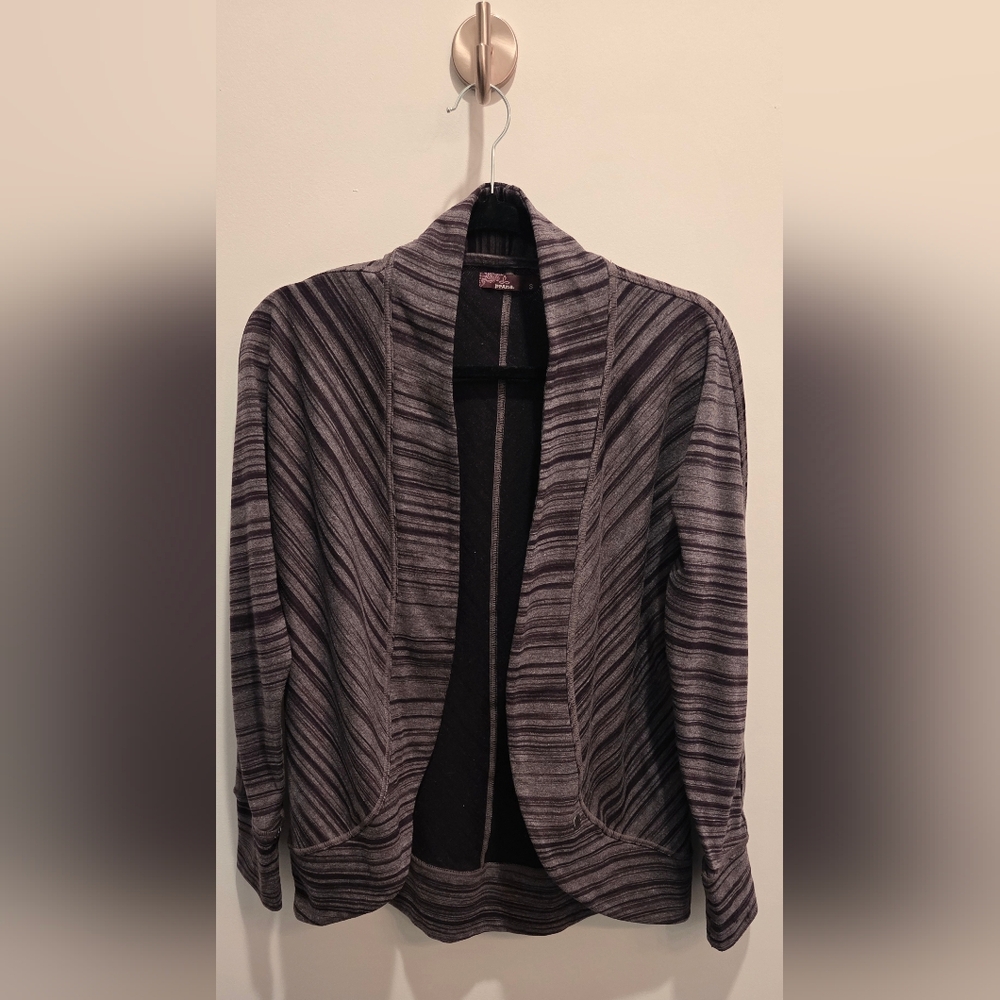 Prana Cocoon Post Yoga Cardigan Wrap. Purple, Size Small